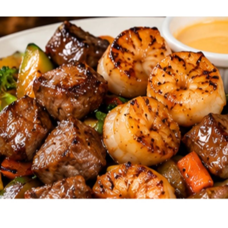 Hibachi KC Strip & Scallop